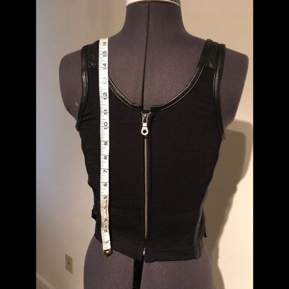 Harley Davidson leather/ fabric corset top - Picture 9 of 9